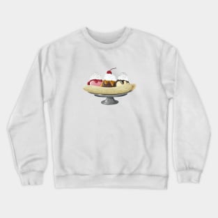 Delicious Ice Cream Banana Split Crewneck Sweatshirt